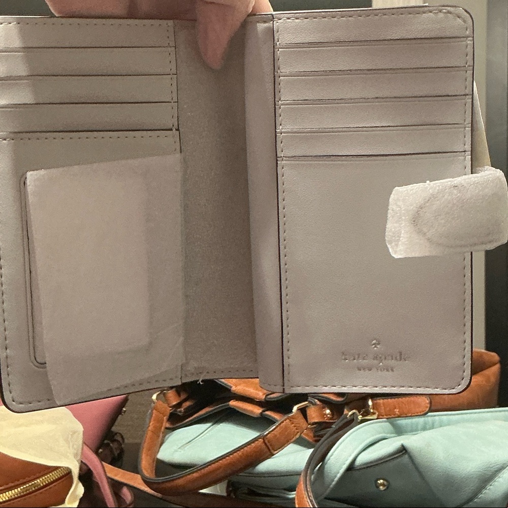 Kate Spade Metallic Silver Wallet - Picture 3 of 4